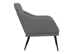 Nylra Sillón de tela gris oscuro 63x76x80 cm