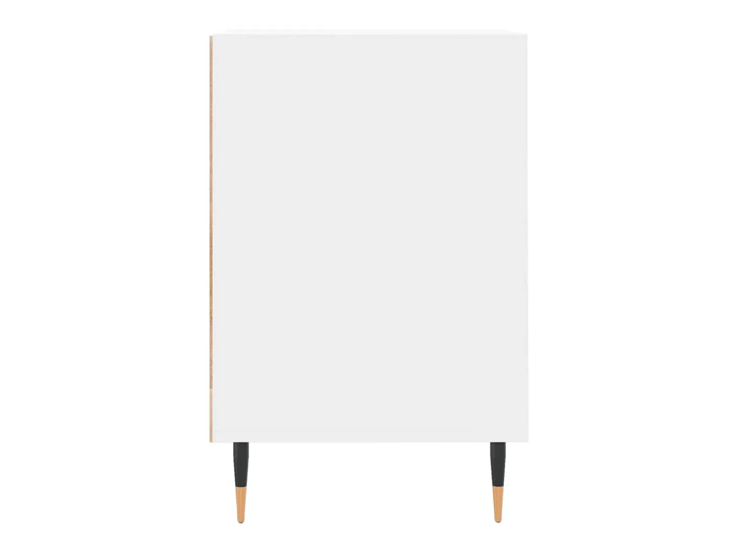Nyrena Mueble para TV madera contrachapada blanco 100x35x55 cm