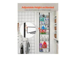 Organizador de Despensa SucceBuy, con Estantes Colgantes de 8 Niveles, Negro, para Cocina, Despensa, Salón