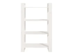 Orven Estantería/divisor de espacios madera pino blanco 80x35x125 cm