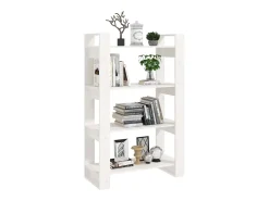 Orven Estantería/divisor de espacios madera pino blanco 80x35x125 cm