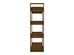 Orven Estantería/divisor espacios madera pino marrón miel 80x35x125cm