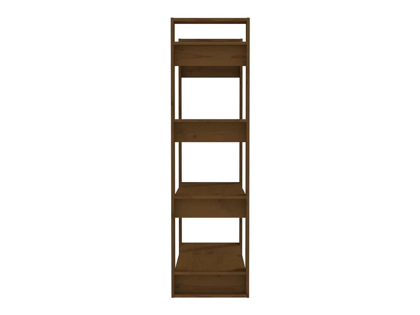Orven Estantería/divisor espacios madera pino marrón miel 80x35x125cm