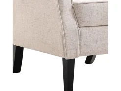 Ovrik Sillón de tela beige