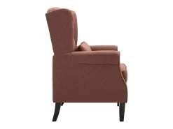 Ovrik Sillón de tela marrón