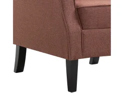 Ovrik Sillón de tela marrón