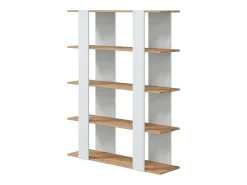 Pack 4 Estanterías Deia Blanco Artik y Roble Nodi Moderno