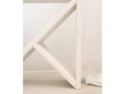 Pack 2 mesitas de madera maciza en tono blanco de 50x50cm - STOKE - DECOWOOD