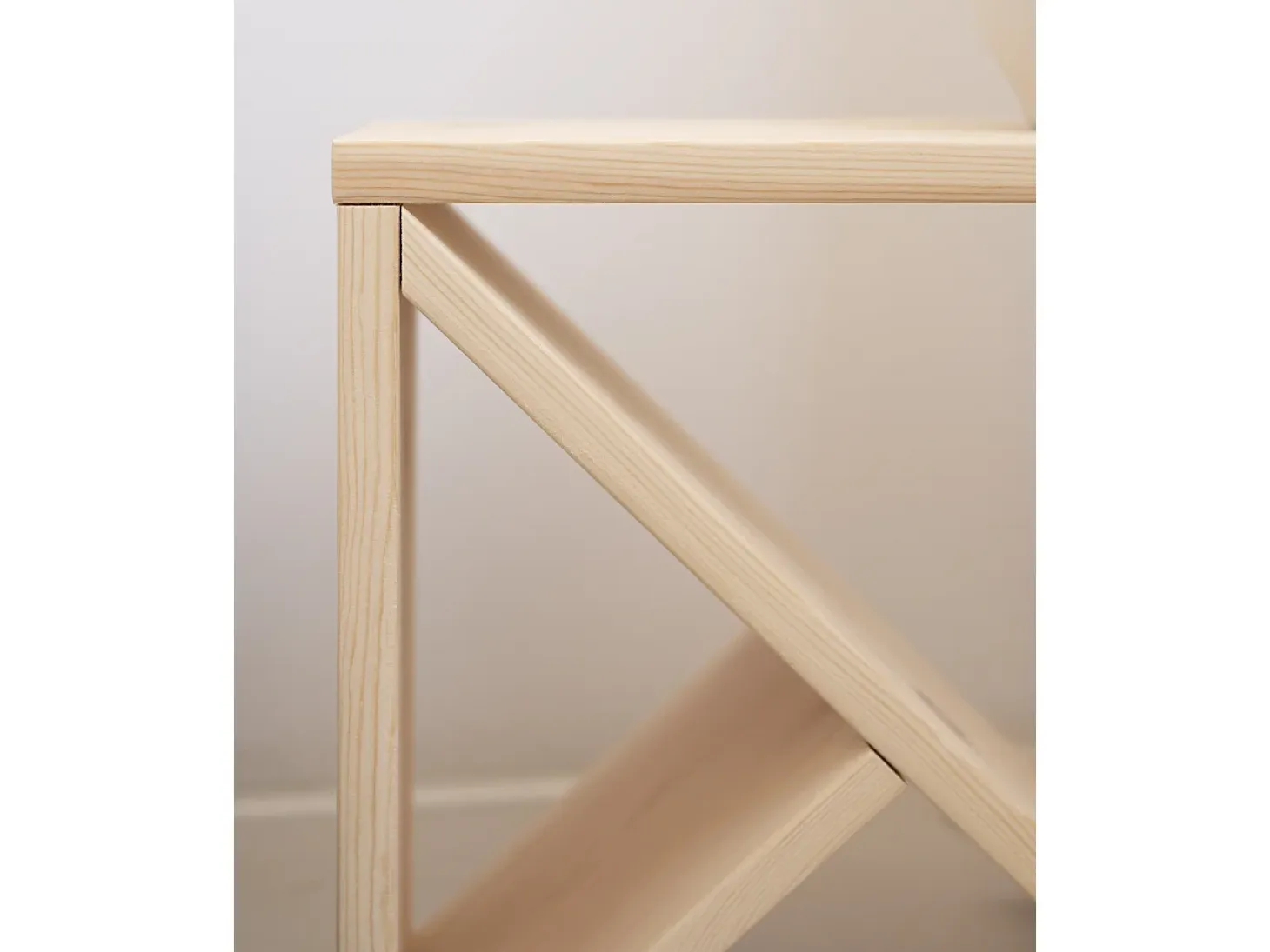 Pack 2 mesitas de madera maciza en tono natural de 50x50cm - STOKE - DECOWOOD