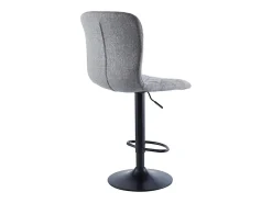 Pack de 2 taburetes altos Britain altura regulable con reposapiés gris 98-120x48x52 cm Adec