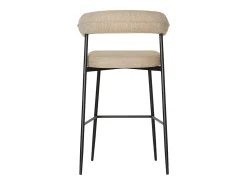 Pack de 2 taburetes de bar THEA en tejido amarillo jaspeado