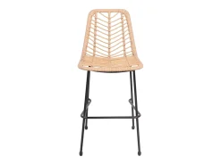 Pack de 2 taburetes de bar de ratán sintético OKA