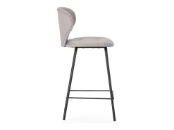 Pack de 2 taburetes modelo Fauna tapizado en polipiel beige, 94cm(alto) 45cm(ancho) 52cm (