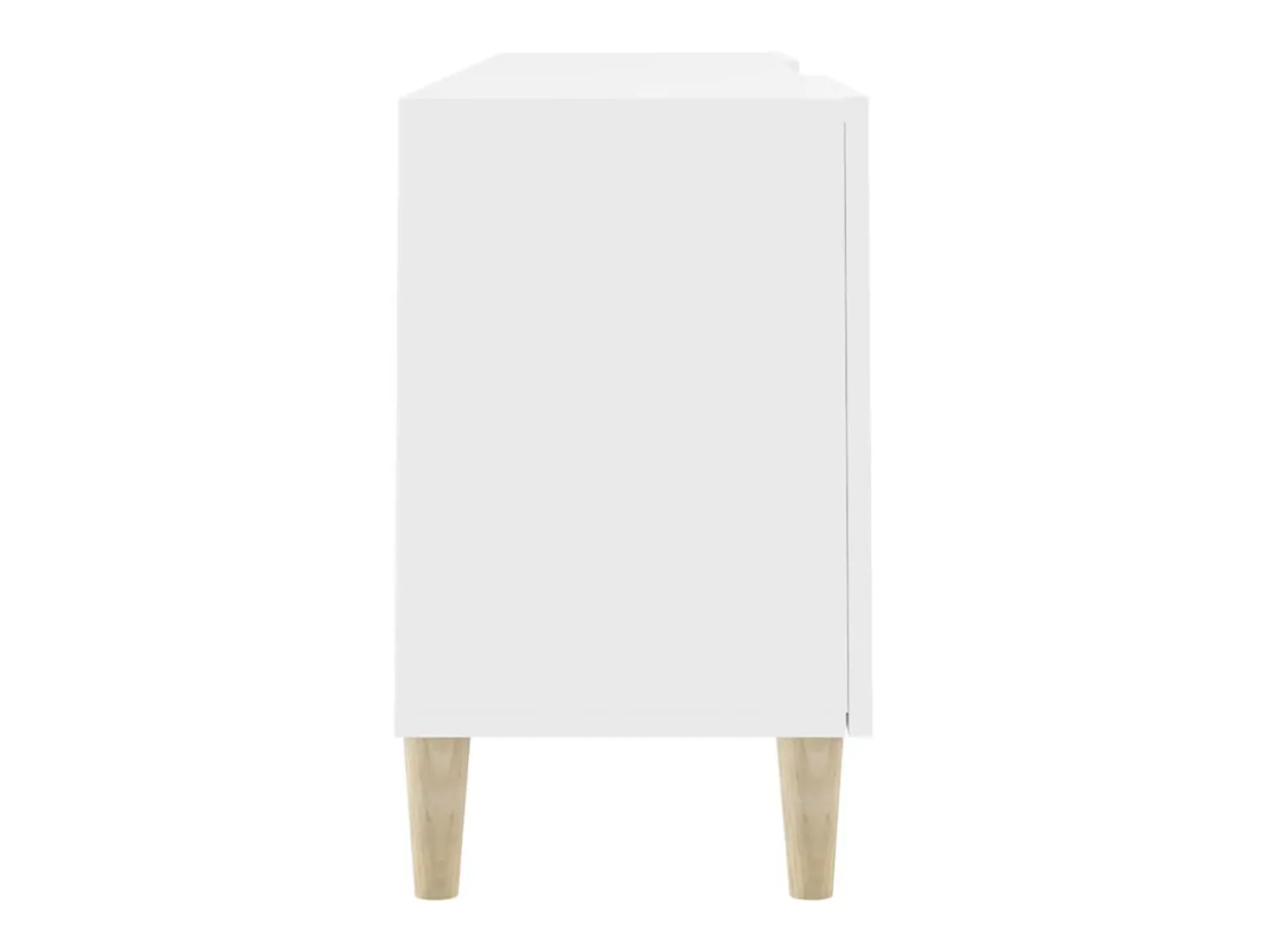 Padborg Mueble para TV madera contrachapada blanco 150x30x50 cm