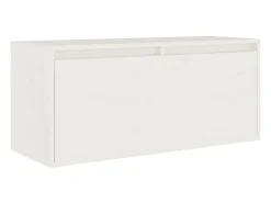 Palermo Muebles para TV 3 piezas madera maciza de pino blanco