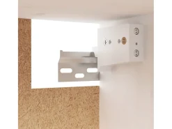 Palermo Muebles para TV 3 piezas madera maciza de pino blanco