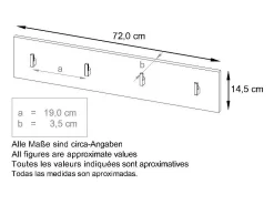 Panel de pared Linea V2 en zarzamora de alto brillo
