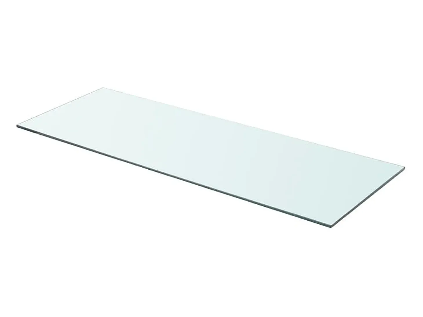 Paneles de estantería 2 piezas Vidrio transparente 80 x 30 cm