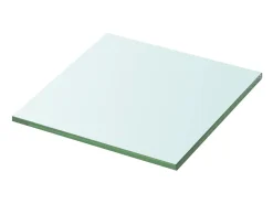Paneles de estantería 2 piezas Vidrio transparente 30 x 25 cm