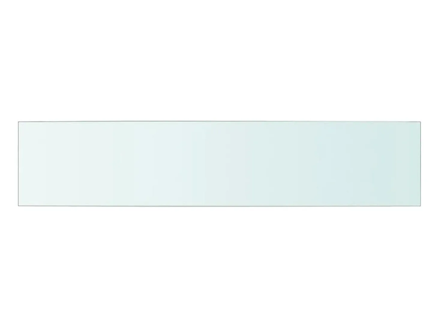 Paneles de estantería 2 uds Cristal transparente 70x15 cm