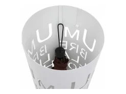 Paragüero MCW-C78 Letras blancas, fuente, blanco