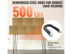 Patas de Mueble SucceBuy, 71.12cm, Metal, Robusto, Mesa de Comedor, Moderno, Perfectos para Muebles de Salón y Diseño Contemporáneo