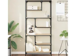 Pelin Estantería madera de ingeniería roble Sonoma 81x36x176 cm