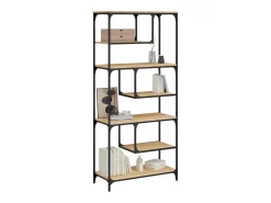 Pelin Estantería madera de ingeniería roble Sonoma 81x36x176 cm