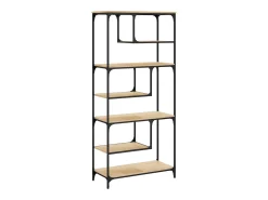 Pelin Estantería madera de ingeniería roble Sonoma 81x36x176 cm