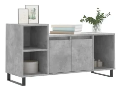 Pelkosenniemi Mueble para TV madera contrachapada gris hormigón 100x35x55 cm