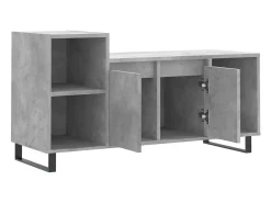 Pelkosenniemi Mueble para TV madera contrachapada gris hormigón 100x35x55 cm
