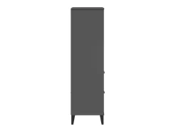 Peralyn Librería VIKEN madera de ingeniería gris antracita 60x35x123 cm