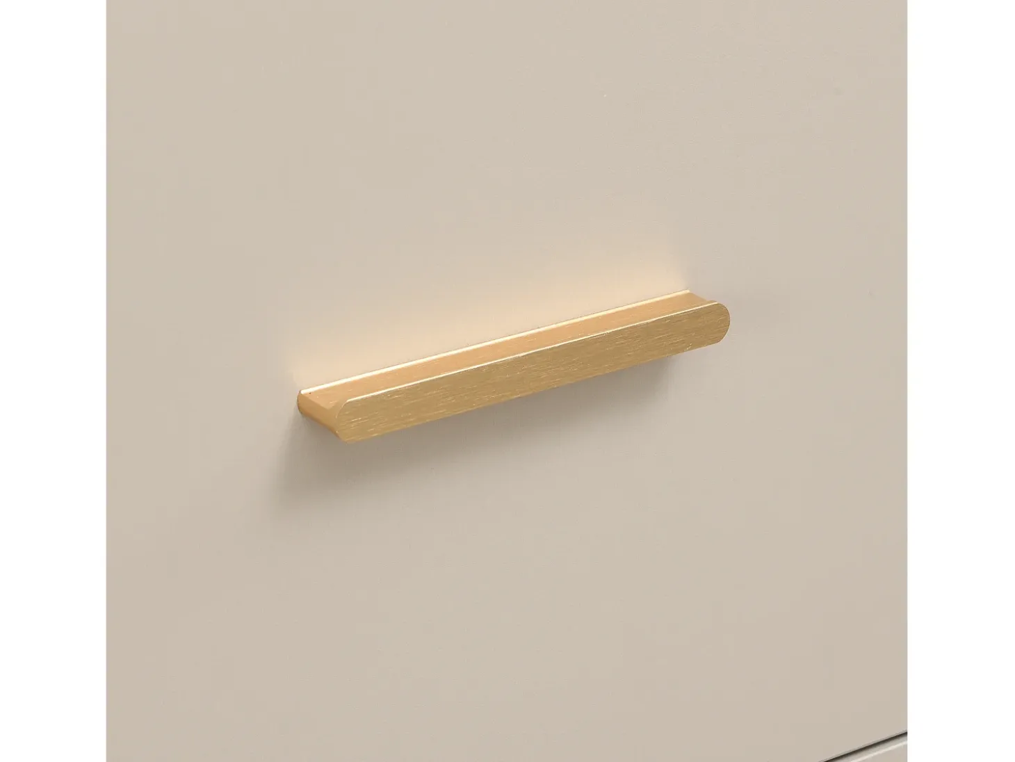 Perchero beige - Armario de 2 cajones y 3 puertas - Almacenamiento abierto