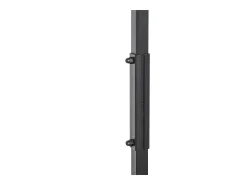 Perchero con banco, zapatero, metal, negro (72,5x35x180 cm)