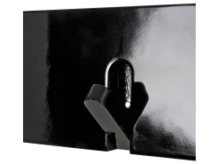 Perchero de diseño con 5 ganchos de pared negros Neli