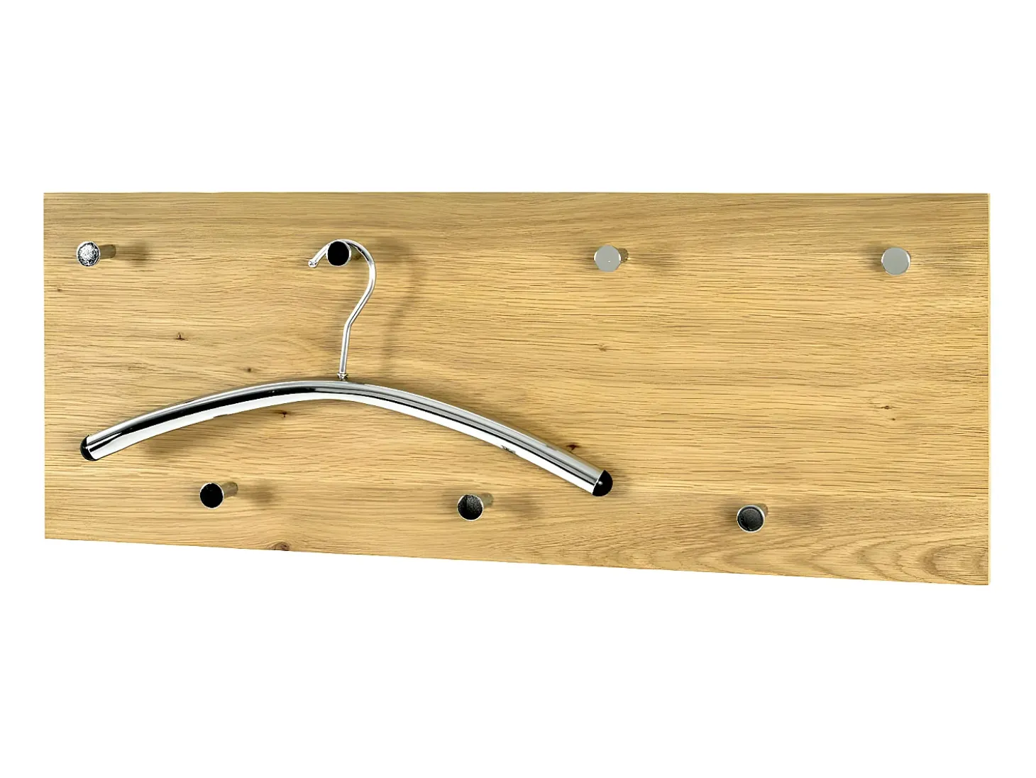 Perchero de pared 7 ganchos diseño roble hoki