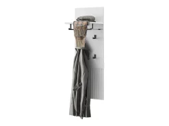 Perchero de pared blanco 43x27x120 eliza