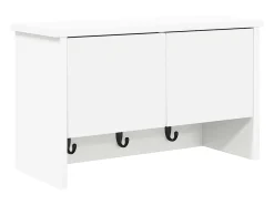 Perchero de pared Blanco 50 x 20 x 30 cm Madera de ingeniería