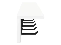 Perchero de pared Blanco 80 x 10,5 x 10,5 cm Madera de ingeniería