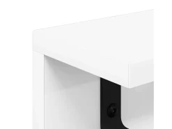 Perchero de pared Blanco 80 x 10,5 x 10,5 cm Madera de ingeniería