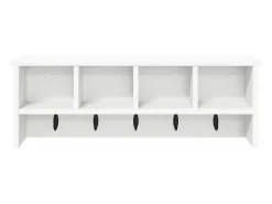 Perchero de pared Blanco 75 x 16 x 26 cm Madera de ingeniería
