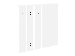 Perchero de pared Blanco 84 x 10 x 80 cm Madera de ingeniería