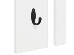 Perchero de pared Blanco 84 x 10 x 80 cm Madera de ingeniería