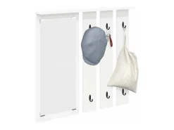 Perchero de pared Blanco 84 x 10 x 80 cm Madera de ingeniería