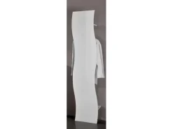 Perchero de pared blanco brillante diseño vestíbulo salón Onda Hang