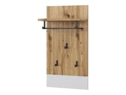 Perchero de pared blanco/artesano 44x25.6x83 selena
