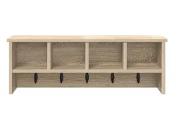 Perchero de pared con estante roble Sonoma 75 x 16 x 26 cm