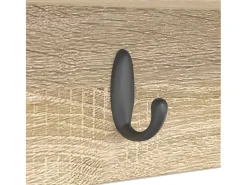 Perchero de pared con estante roble Sonoma 75 x 16 x 26 cm