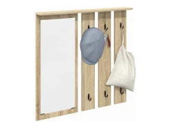Perchero de pared con estante roble Sonoma 84 x 10 x 80 cm