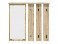 Perchero de pared con estante roble Sonoma 84 x 10 x 80 cm